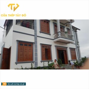 Cửa thép vân gỗ cao cấp