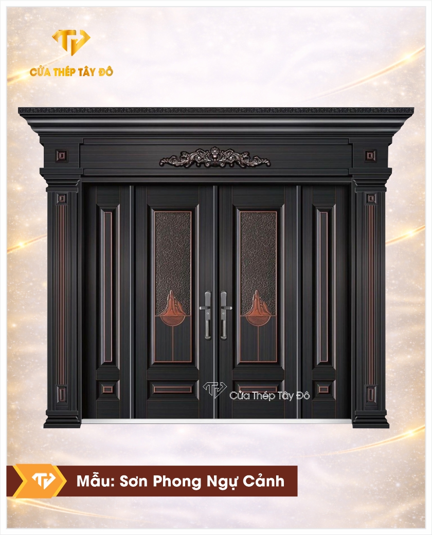 Mẫu 4 Cánh “SƠN PHONG NGỰ CẢNH”